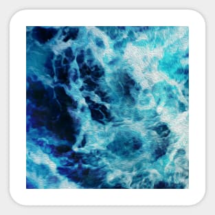 Beautiful Blue Waves 1 Sticker